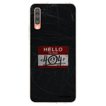 Picasee διαφανής θήκη σιλικόνης Samsung Galaxy A70 A705F - HELLO 404
