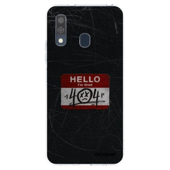 Picasee διαφανής θήκη σιλικόνης Samsung Galaxy A40 A405F - HELLO 404