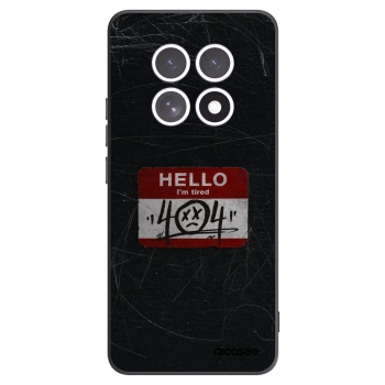 Picasee Μαύρη θήκη σιλικόνης για Xiaomi Redmi Note 15 - HELLO 404