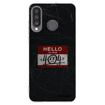 Picasee διαφανής θήκη σιλικόνης Huawei P30 Lite - HELLO 404