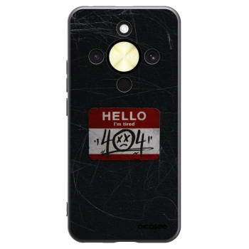 Picasee Μαύρη θήκη σιλικόνης για Honor Magic8 Lite 5G - HELLO 404