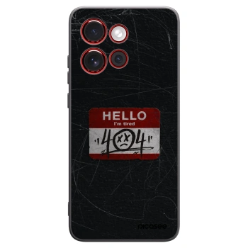 Picasee Μαύρη θήκη σιλικόνης για Motorola Edge 60 Neo 5G - HELLO 404
