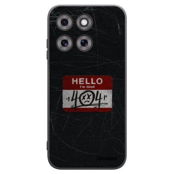 Picasee Μαύρη θήκη σιλικόνης για Motorola Moto G77 - HELLO 404