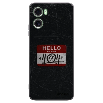 Picasee Μαύρη θήκη σιλικόνης για Motorola Moto G06 - HELLO 404