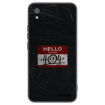 Picasee Μαύρη θήκη σιλικόνης για Xiaomi Redmi 7A - HELLO 404