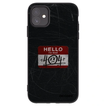 Picasee Μαύρη θήκη σιλικόνης για Apple iPhone 11 - HELLO 404