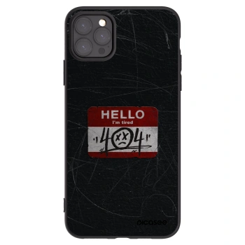 Picasee Μαύρη θήκη σιλικόνης για Apple iPhone 11 Pro Max - HELLO 404