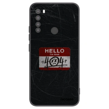 Picasee Μαύρη θήκη σιλικόνης για Xiaomi Redmi Note 8 - HELLO 404
