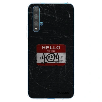 Picasee διαφανής θήκη σιλικόνης Huawei Nova 5T - HELLO 404