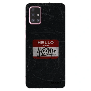 Picasee διαφανής θήκη σιλικόνης Samsung Galaxy A71 A715F - HELLO 404