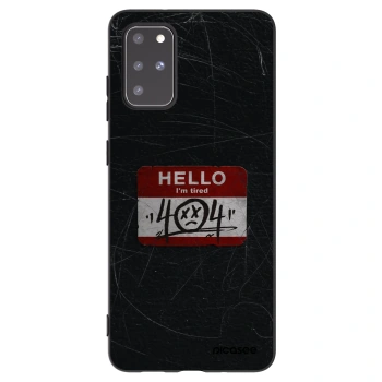 Picasee Μαύρη θήκη σιλικόνης για Samsung Galaxy S20+ G985F - HELLO 404