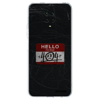 Picasee διαφανής θήκη σιλικόνης Xiaomi Redmi Note 9 Pro - HELLO 404