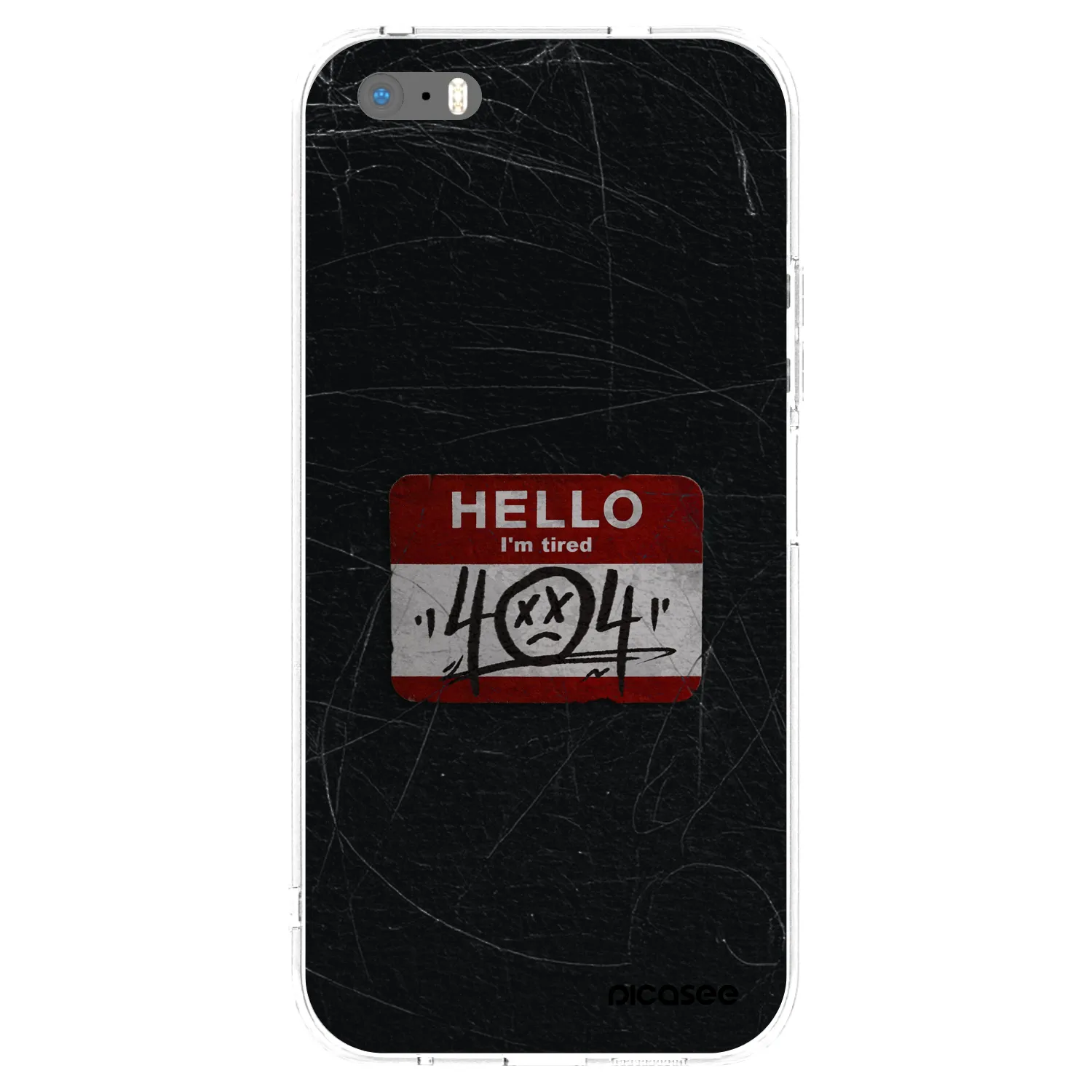 Picasee διαφανής θήκη σιλικόνης Apple iPhone 5/5S/SE - HELLO 404