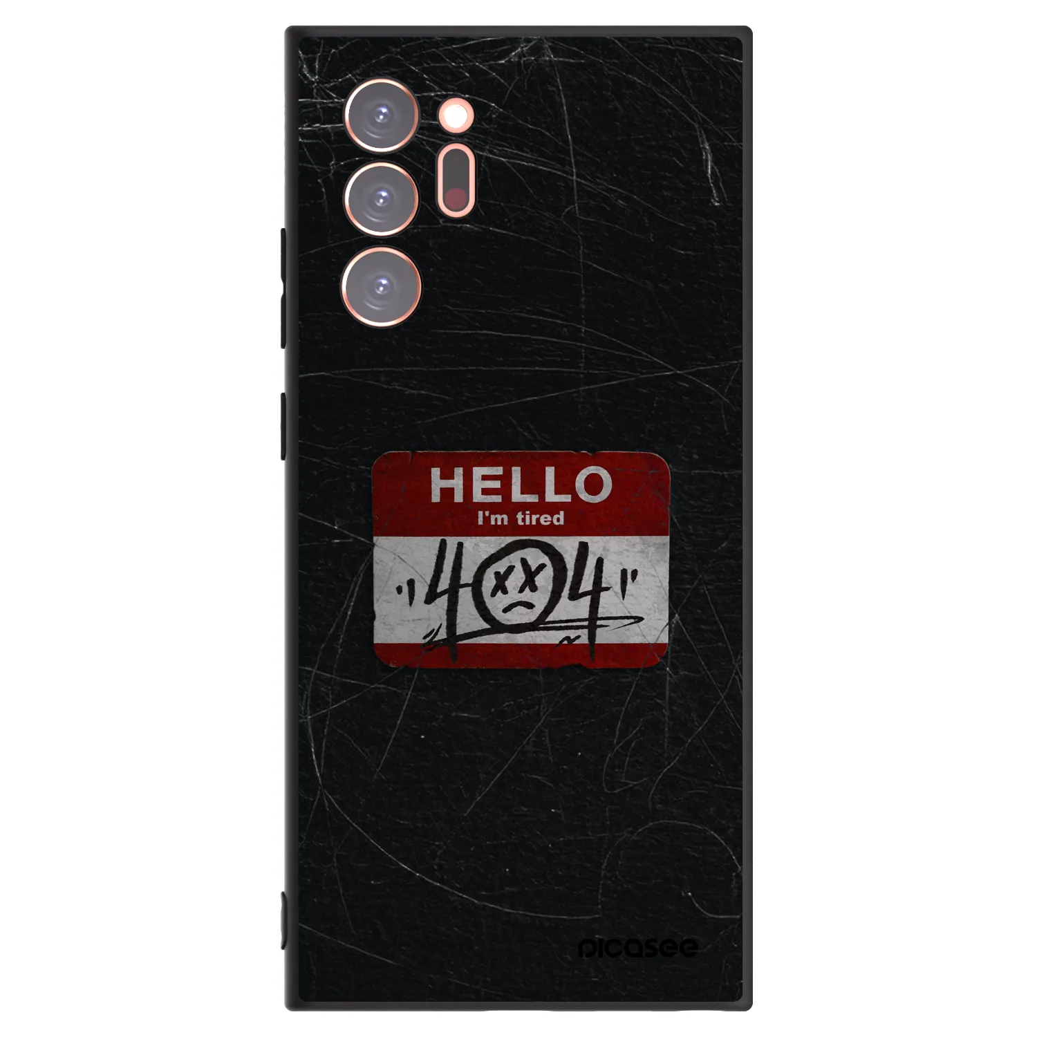 Picasee Μαύρη θήκη σιλικόνης για Samsung Galaxy Note 20 Ultra - HELLO 404