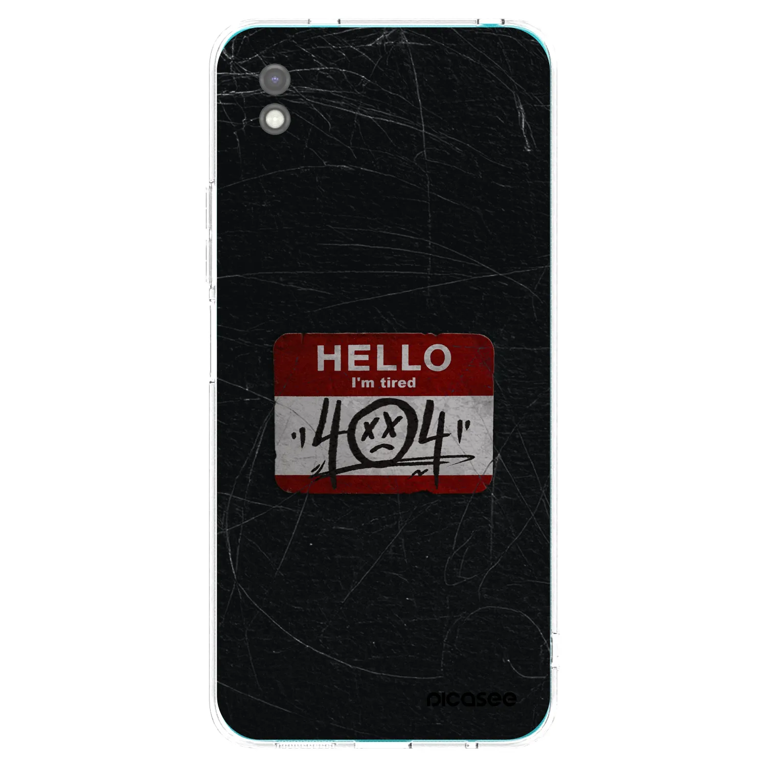 Picasee Μαύρη θήκη σιλικόνης για Xiaomi Redmi 9A - HELLO 404