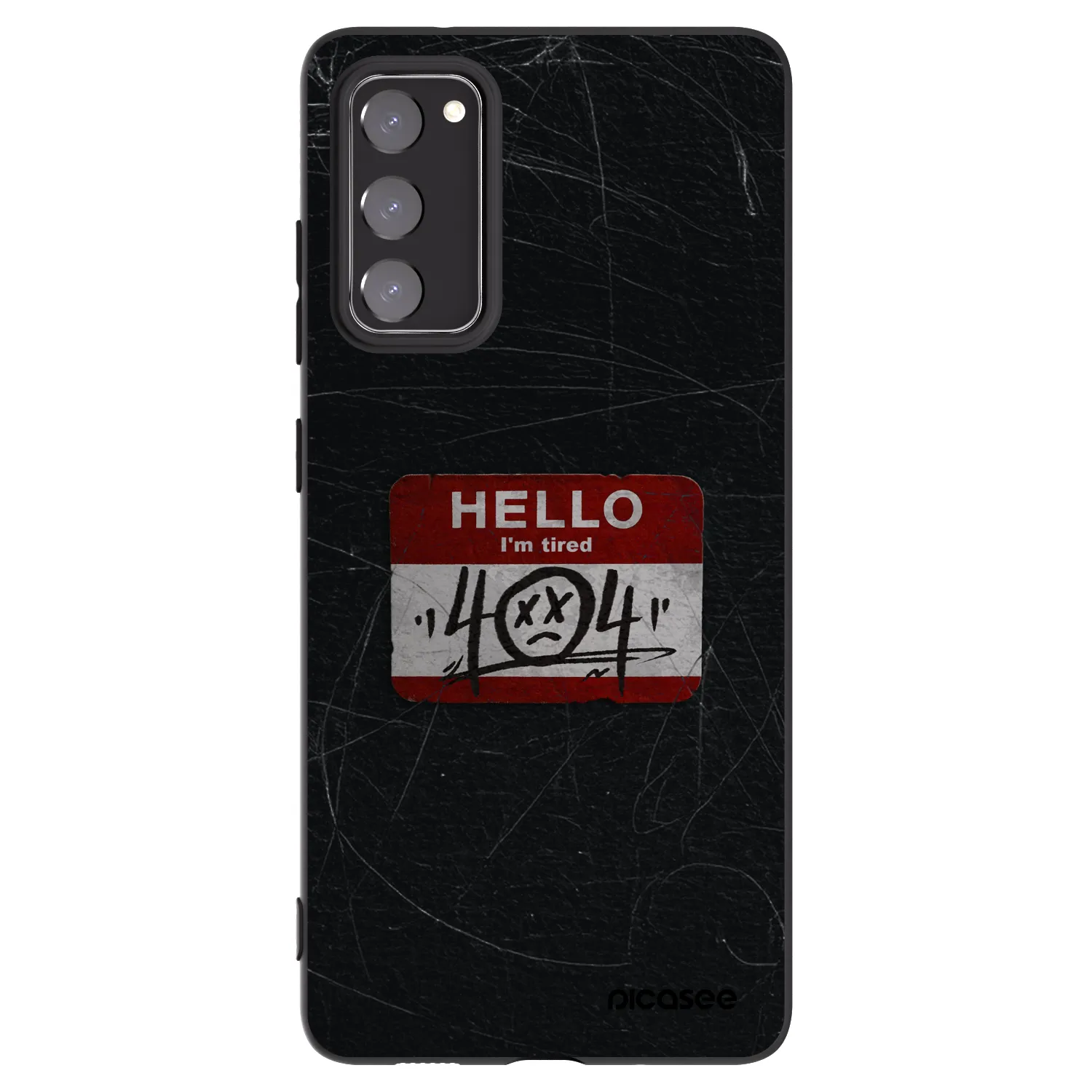 Picasee Μαύρη θήκη σιλικόνης για Samsung Galaxy S20 FE - HELLO 404