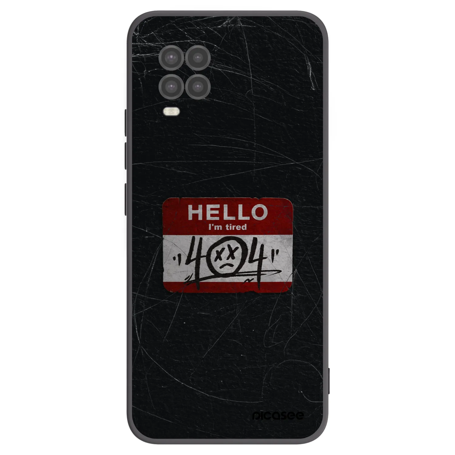 Picasee Μαύρη θήκη σιλικόνης για Xiaomi Mi 10 Lite - HELLO 404