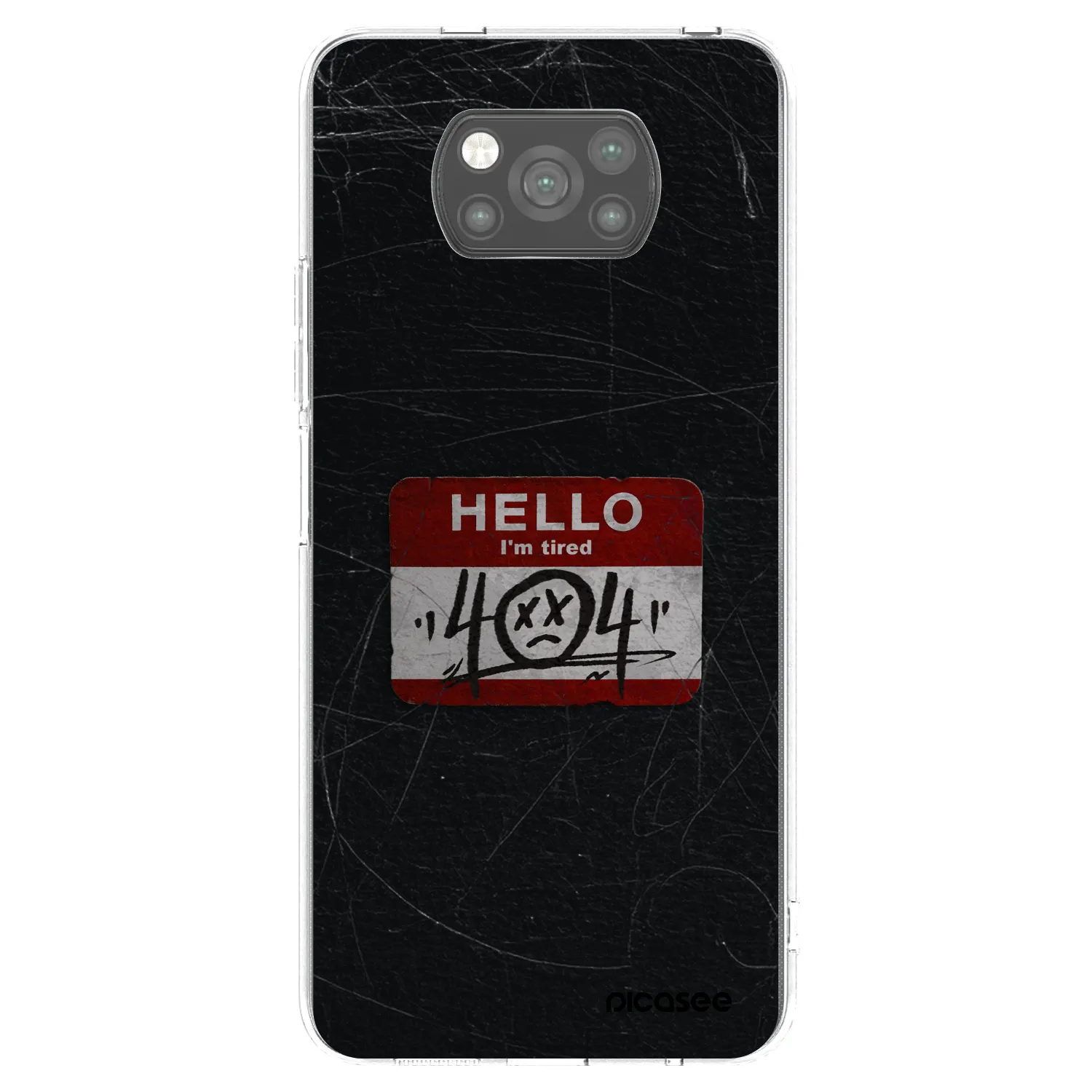 Picasee Μαύρη θήκη σιλικόνης για Xiaomi Poco X3 Pro - HELLO 404