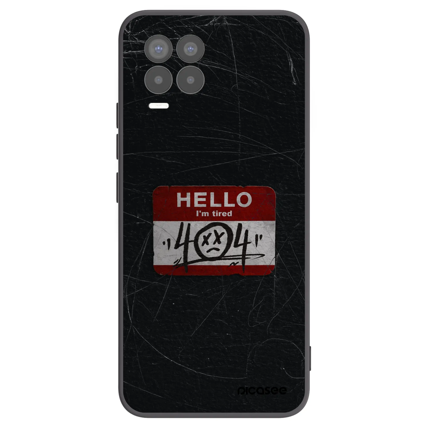 Picasee Μαύρη θήκη σιλικόνης για Realme 8 Pro - HELLO 404