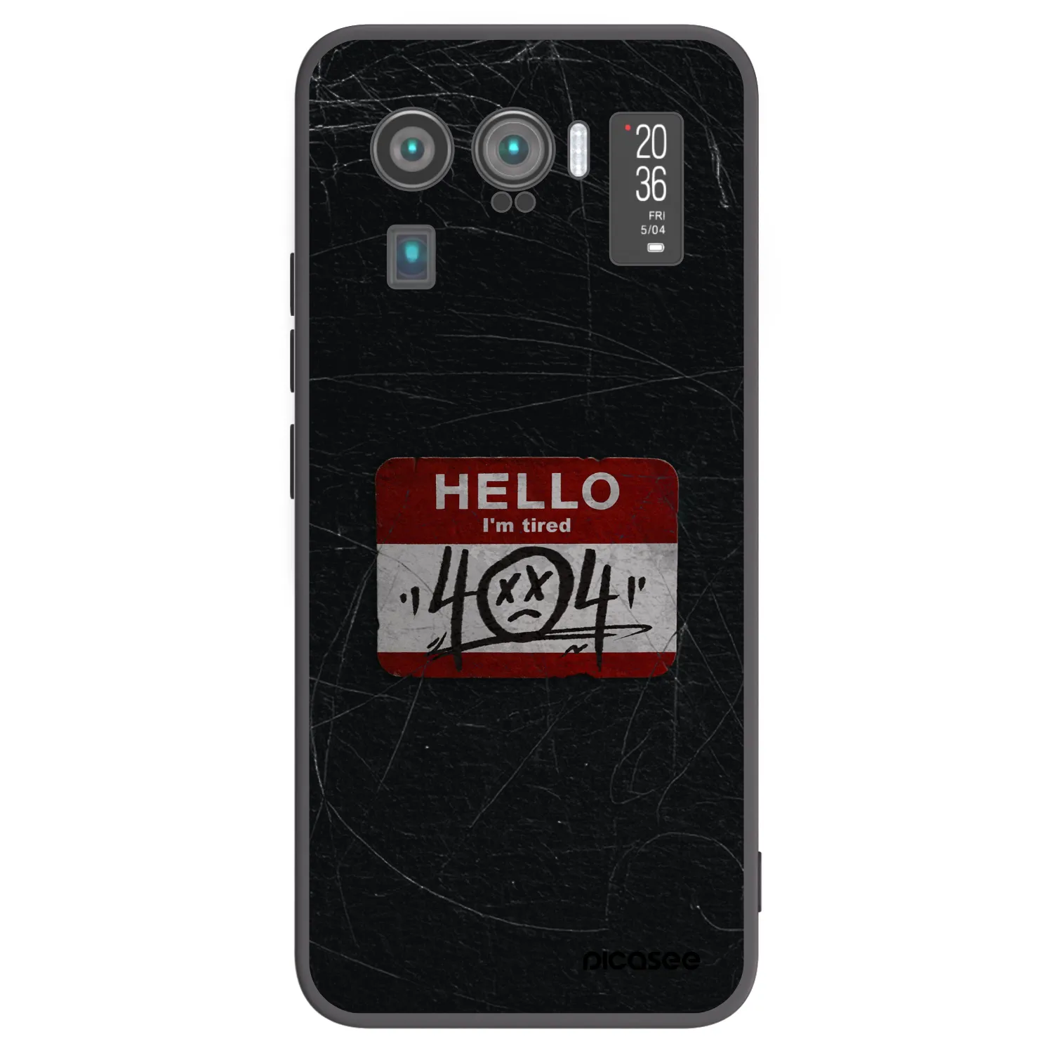 Picasee Μαύρη θήκη σιλικόνης για Xiaomi Mi 11 Ultra - HELLO 404