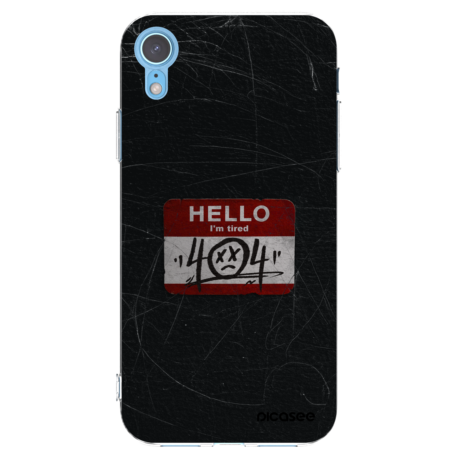 Picasee διαφανής θήκη σιλικόνης Apple iPhone XR - HELLO 404