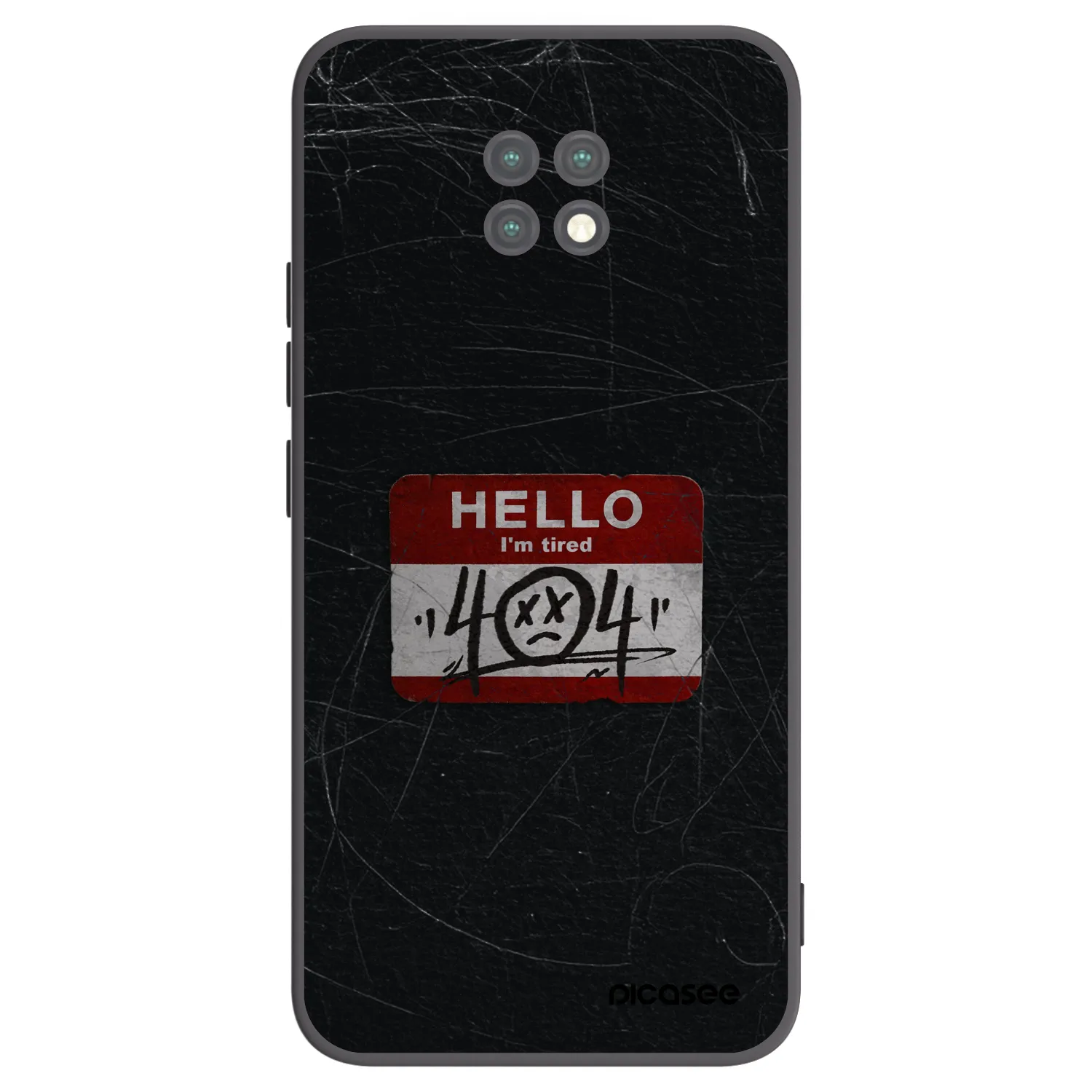 Picasee Μαύρη θήκη σιλικόνης για Xiaomi Redmi Note 9T - HELLO 404