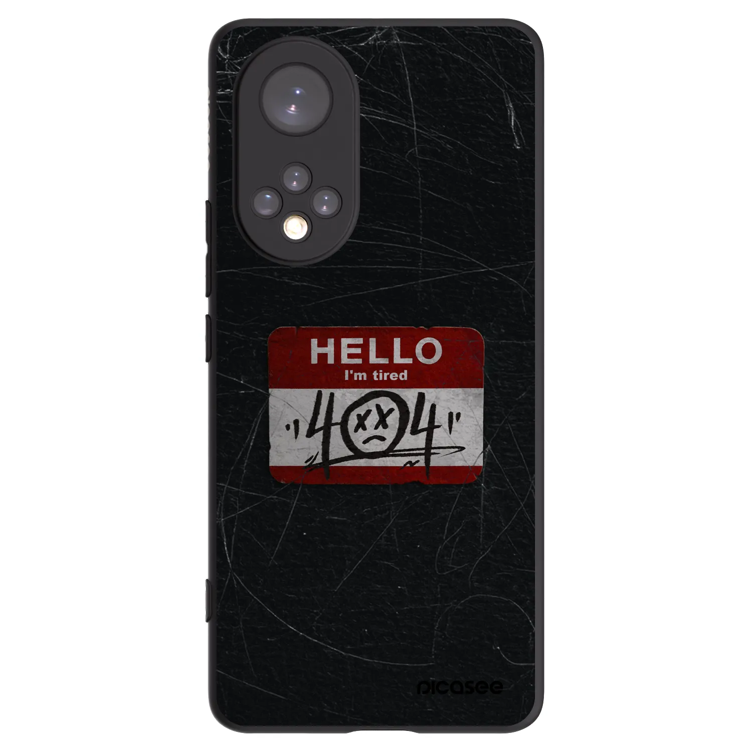 Picasee Μαύρη θήκη σιλικόνης για Honor 50 5G - HELLO 404