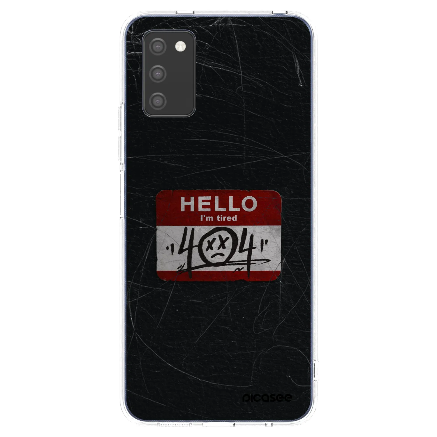 Picasee διαφανής θήκη σιλικόνης Samsung Galaxy A03s A037G - HELLO 404