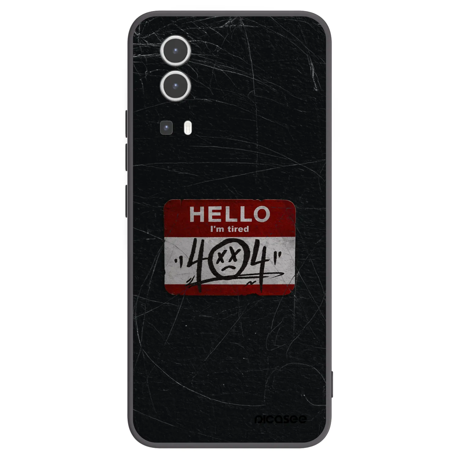 Picasee Μαύρη θήκη σιλικόνης για Vivo Y72 5G - HELLO 404