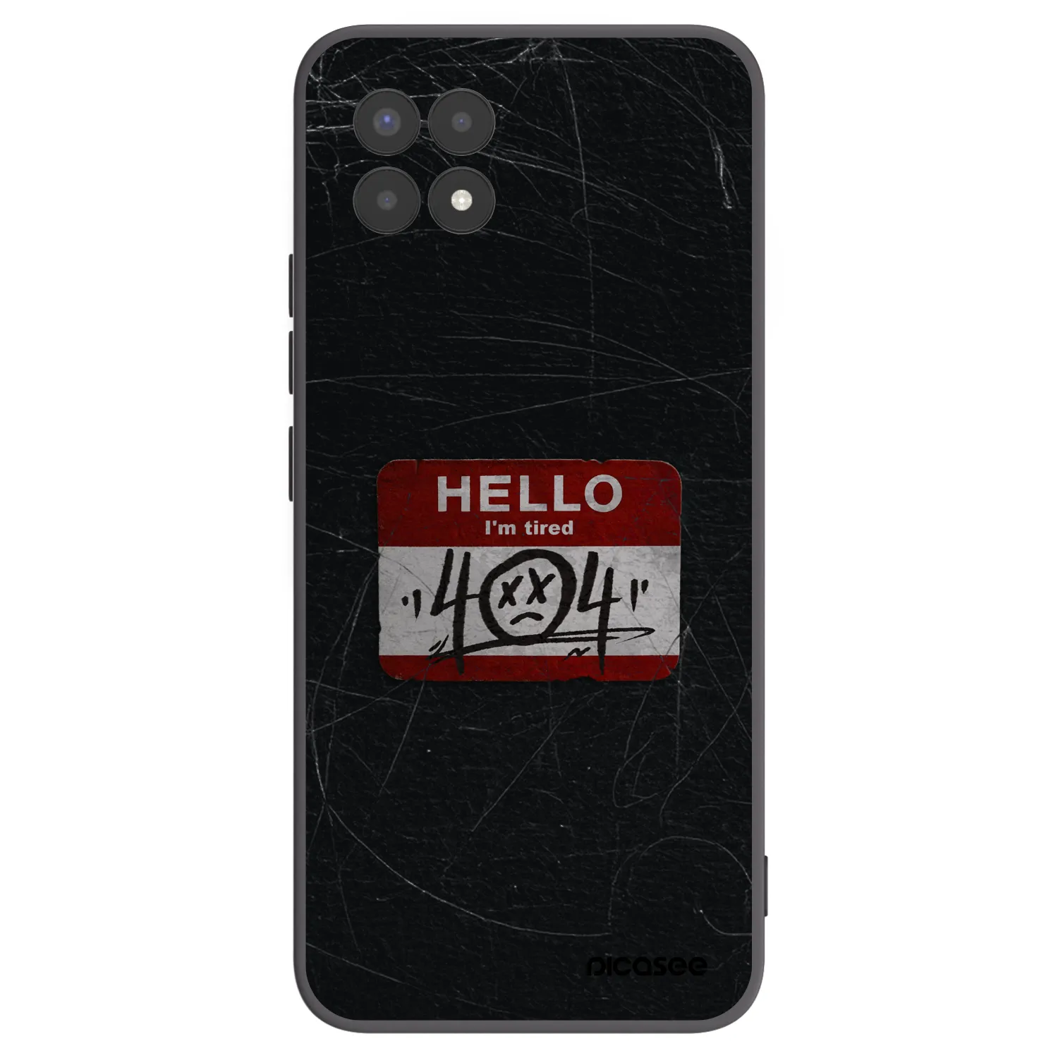 Picasee Μαύρη θήκη σιλικόνης για Realme 8i - HELLO 404