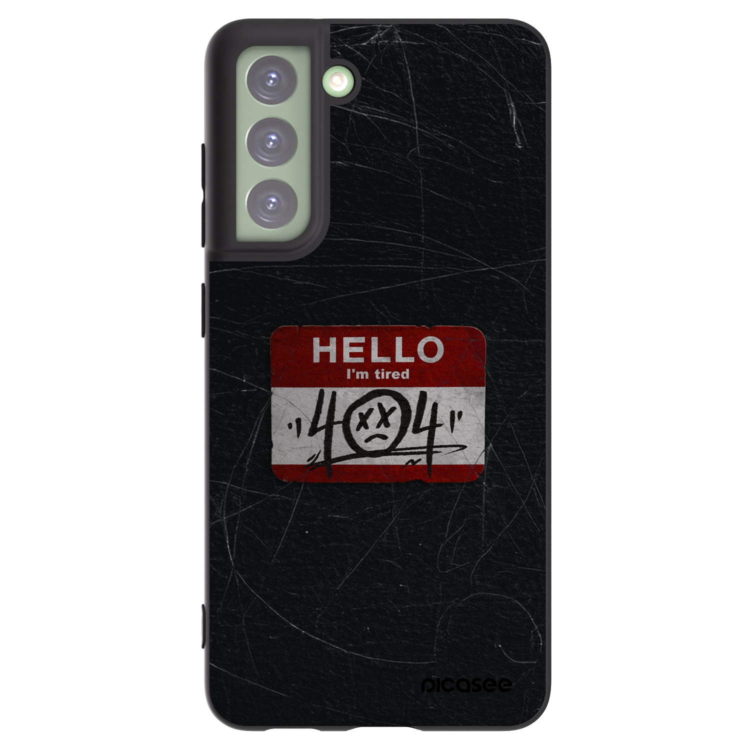 Picasee Μαύρη θήκη σιλικόνης για Samsung Galaxy S21 FE 5G - HELLO 404