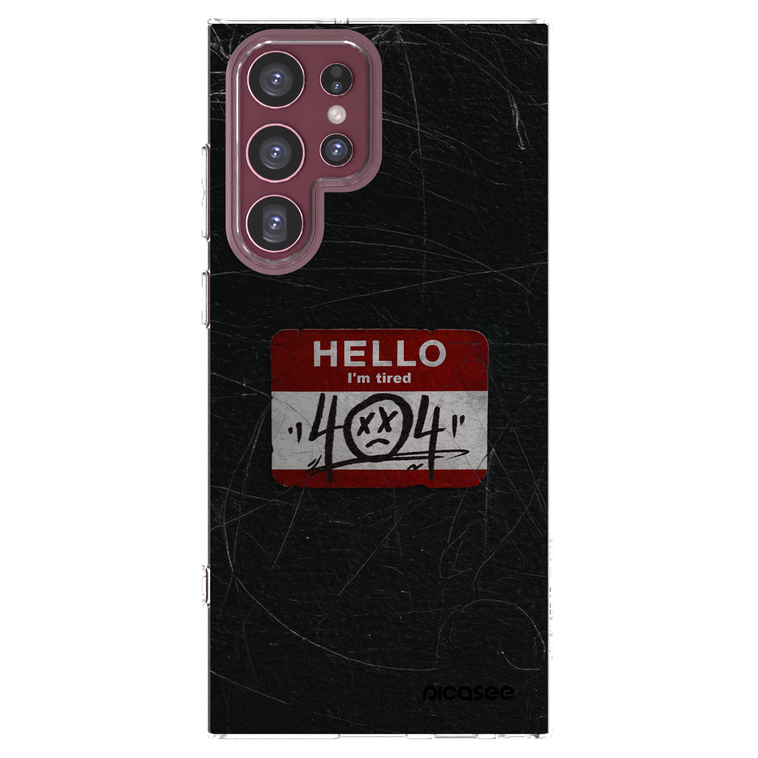 Picasee διαφανής θήκη σιλικόνης Samsung Galaxy S22 Ultra 5G - HELLO 404