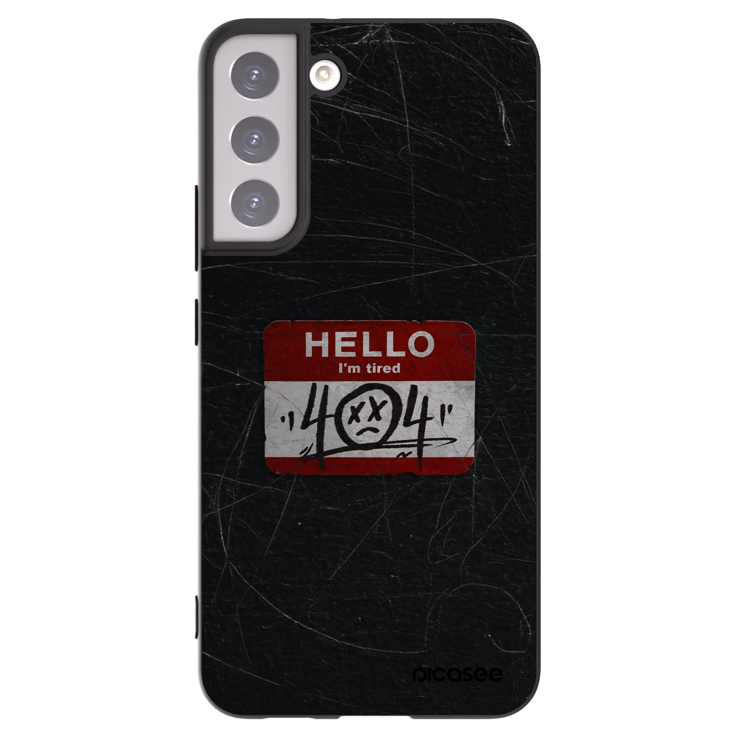 Picasee Μαύρη θήκη σιλικόνης για Samsung Galaxy S22+ 5G - HELLO 404