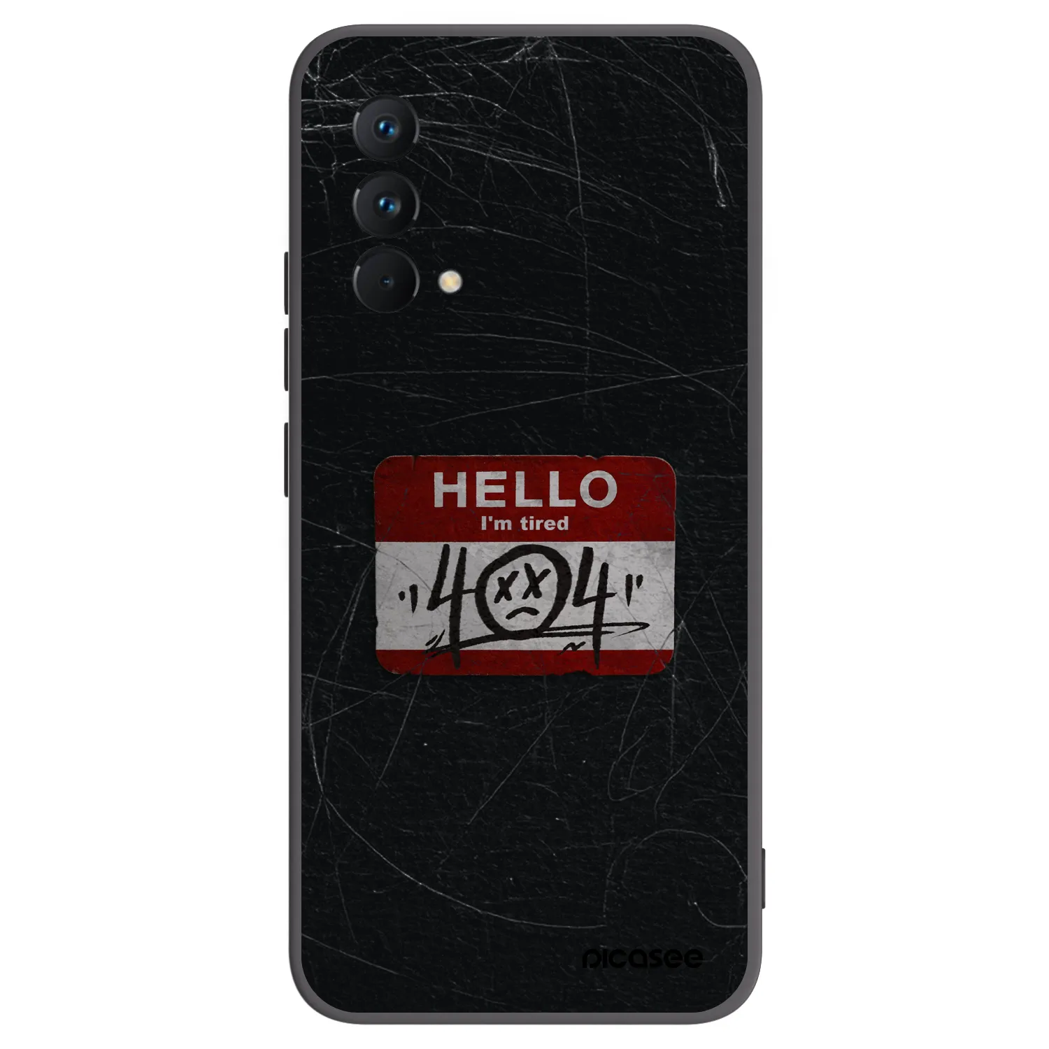 Picasee Μαύρη θήκη σιλικόνης για Realme GT Master Edition 5G - HELLO 404