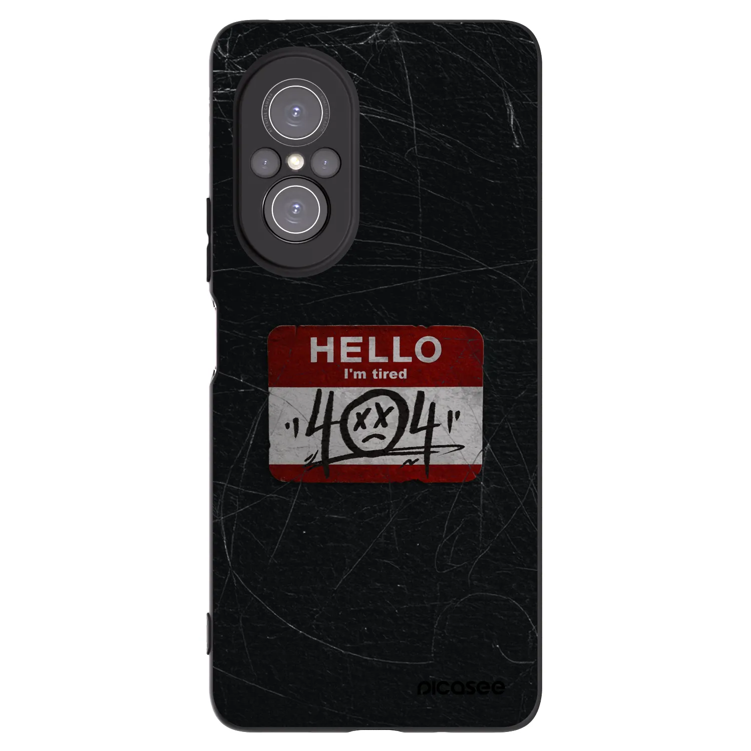 Picasee Μαύρη θήκη σιλικόνης για Huawei Nova 9 SE - HELLO 404