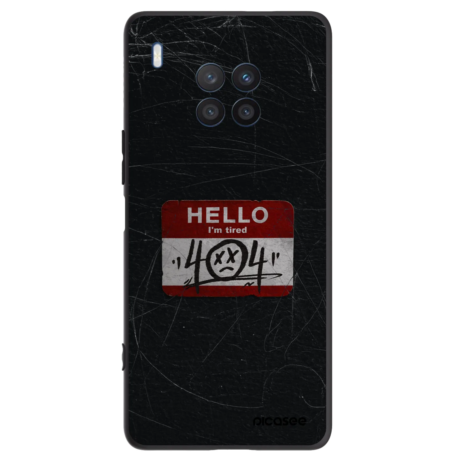 Picasee Μαύρη θήκη σιλικόνης για Honor 50 Lite - HELLO 404