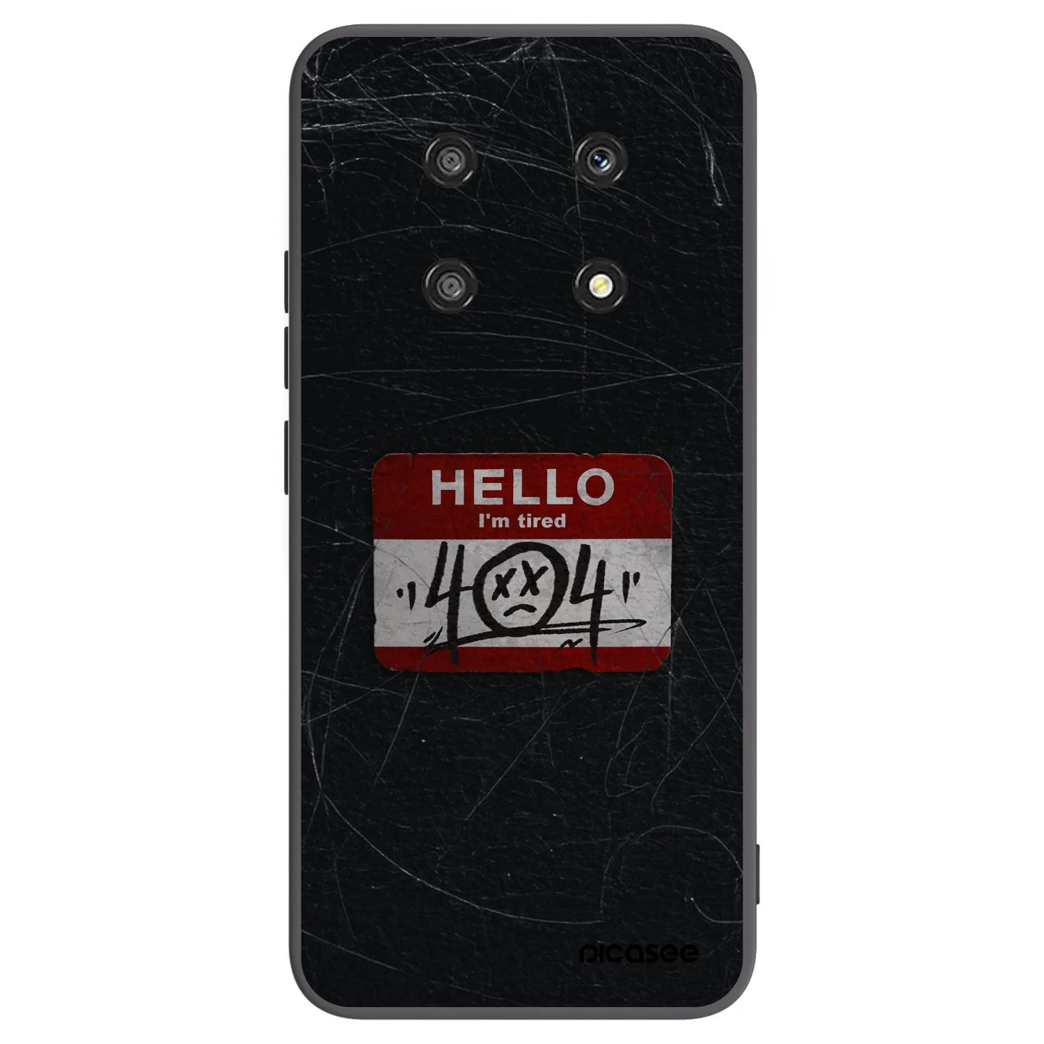 Picasee Μαύρη θήκη σιλικόνης για Honor Magic4 Lite 5G - HELLO 404