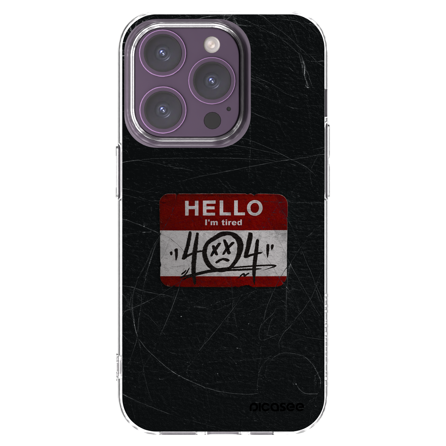 Picasee διαφανής θήκη σιλικόνης Apple iPhone 14 Pro - HELLO 404