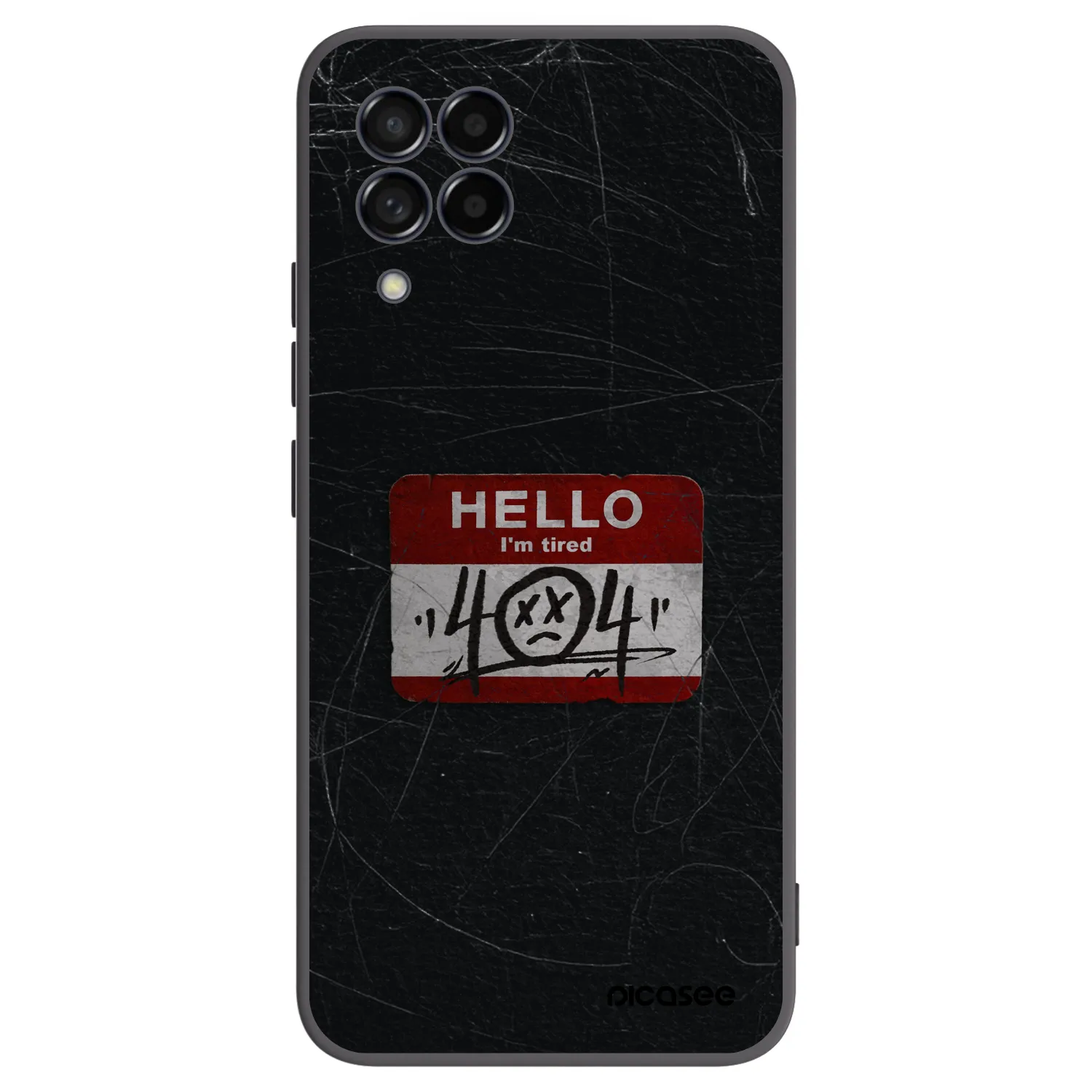 Picasee Μαύρη θήκη σιλικόνης για Samsung Galaxy M53 5G - HELLO 404