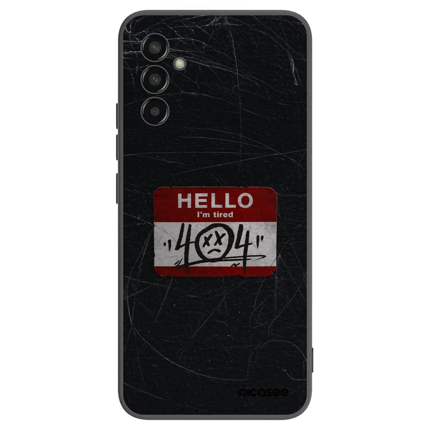 Picasee Μαύρη θήκη σιλικόνης για Samsung Galaxy M13 M135F - HELLO 404