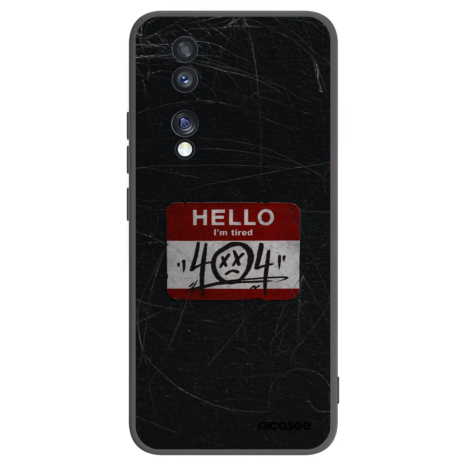 Picasee Μαύρη θήκη σιλικόνης για Honor 70 - HELLO 404