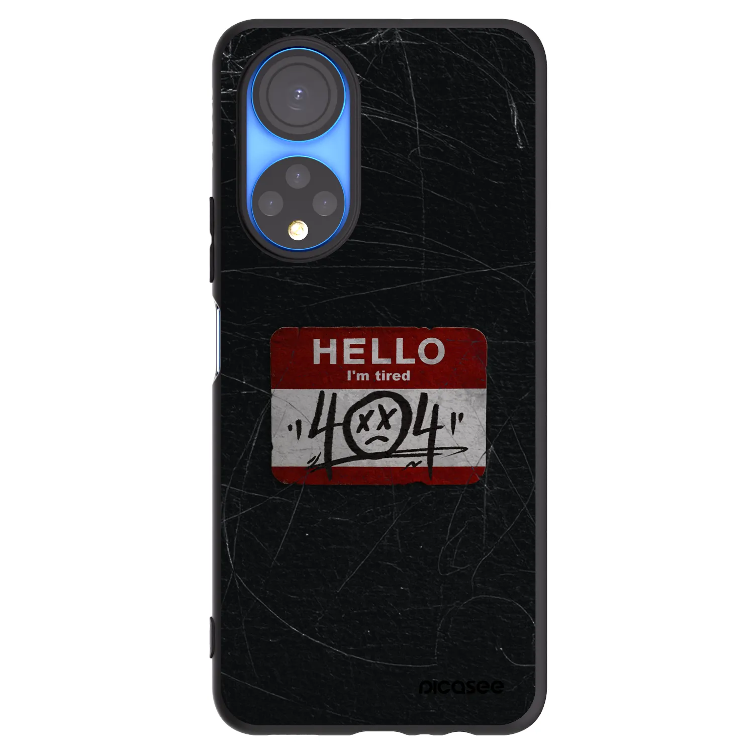Picasee Μαύρη θήκη σιλικόνης για Honor X7 - HELLO 404