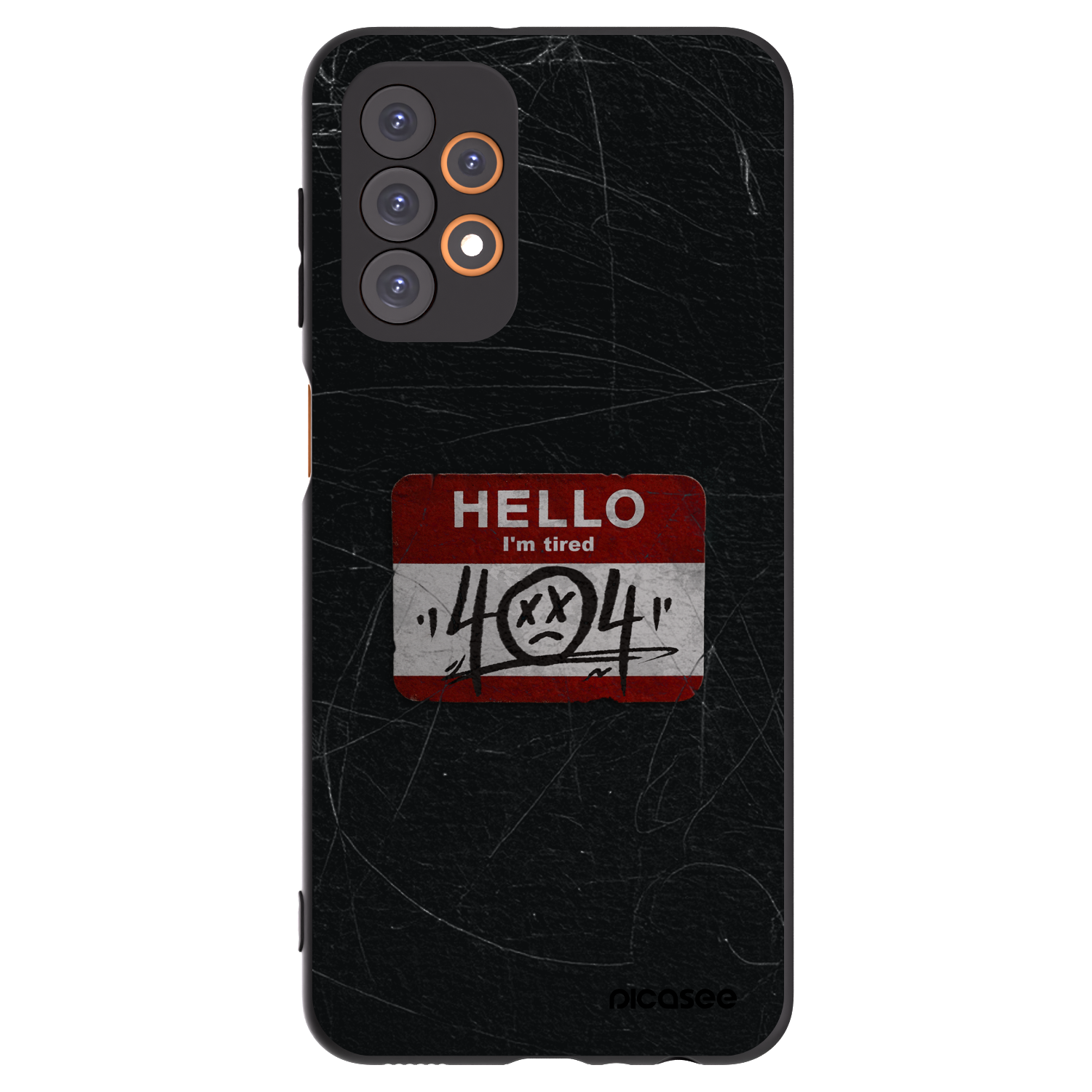 Picasee Μαύρη θήκη σιλικόνης για Samsung Galaxy A23 A235F 4G - HELLO 404