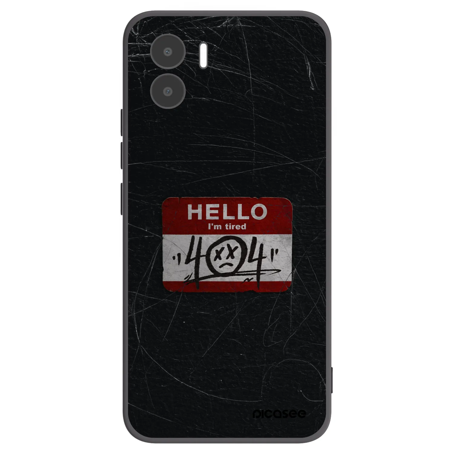 Picasee Μαύρη θήκη σιλικόνης για Xiaomi Redmi A1 - HELLO 404