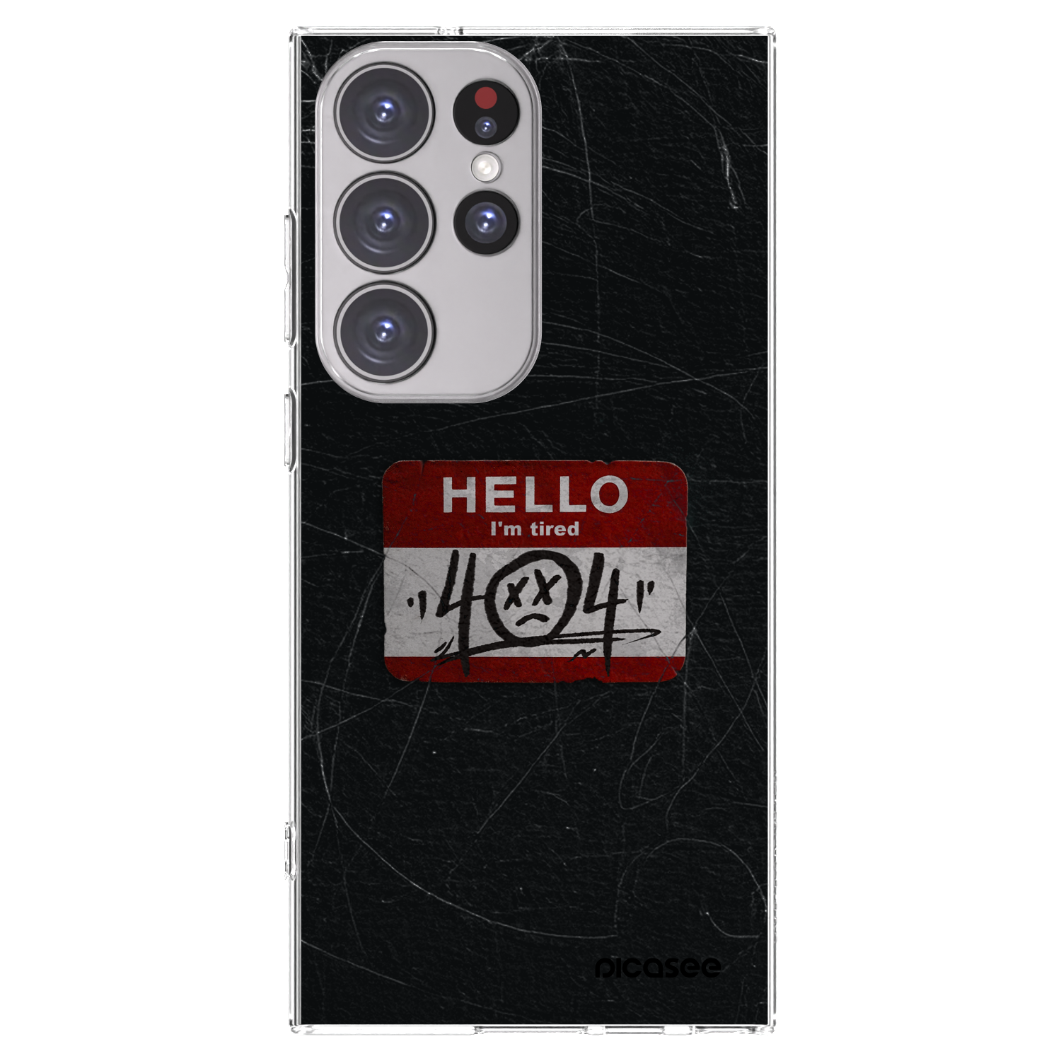 Picasee διαφανής θήκη σιλικόνης Samsung Galaxy S23 Ultra 5G - HELLO 404