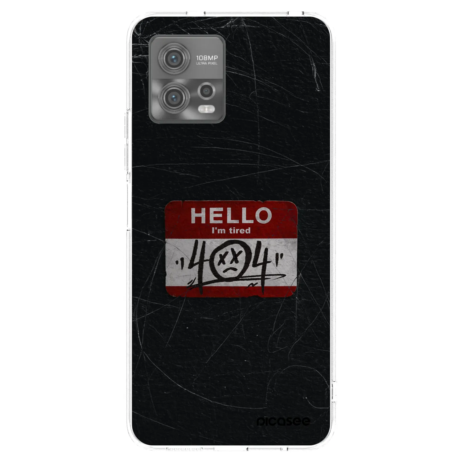 Picasee διαφανής θήκη σιλικόνης Motorola Moto G72 - HELLO 404