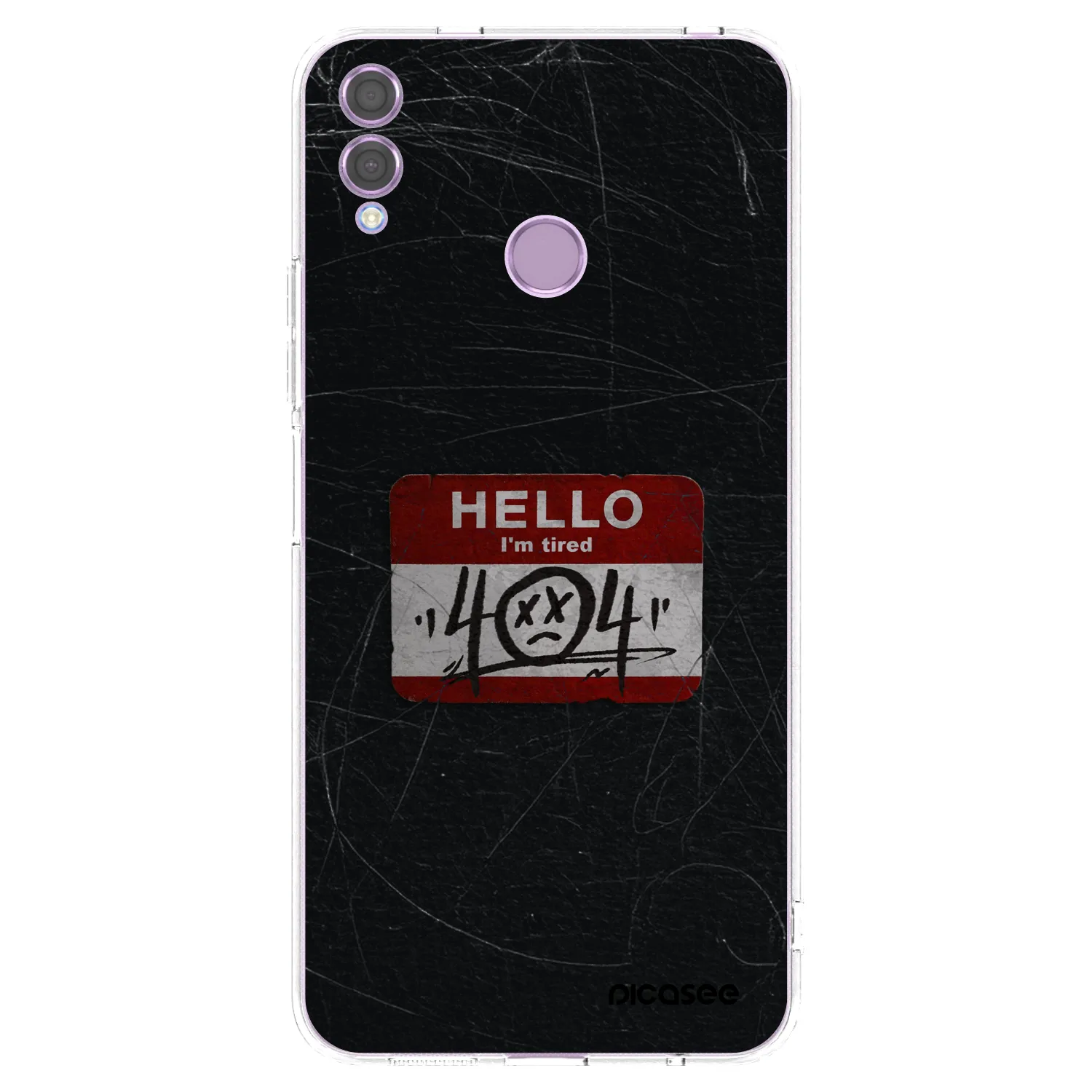Picasee διαφανής θήκη σιλικόνης Honor 8X - HELLO 404