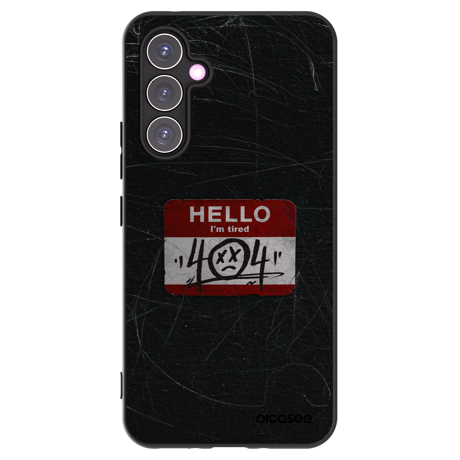 Picasee Μαύρη θήκη σιλικόνης για Samsung Galaxy A54 5G A546B - HELLO 404