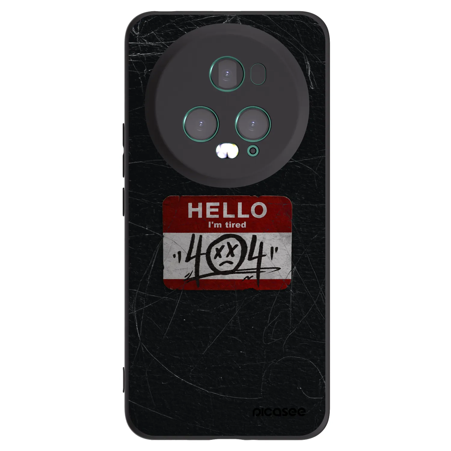 Picasee Μαύρη θήκη σιλικόνης για Honor Magic5 Pro - HELLO 404