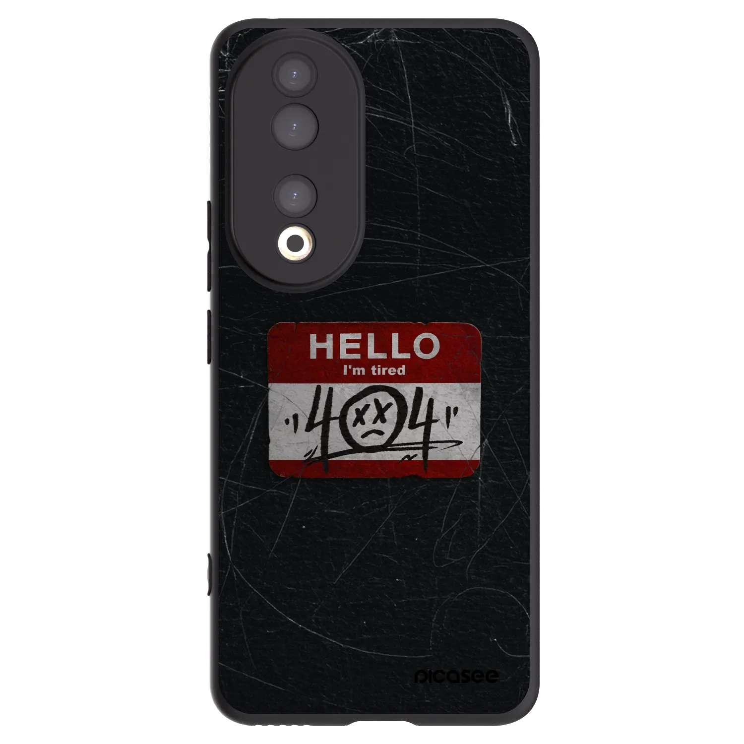 Picasee Μαύρη θήκη σιλικόνης για Honor 90 5G - HELLO 404